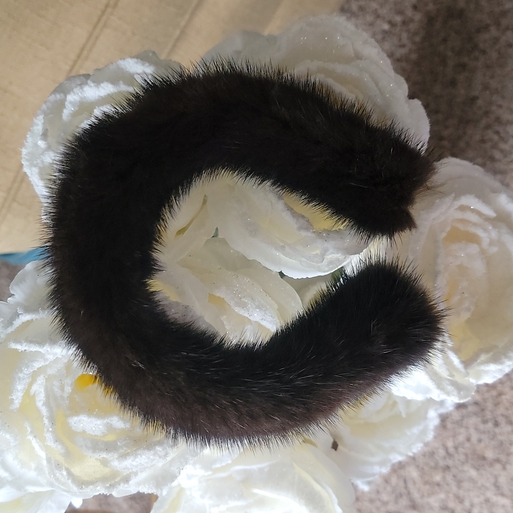 Mink headband small